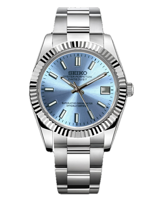 Seiko Datejust Azul Claro