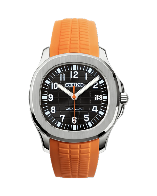 Seiko Aquanaut Negro y Naranja