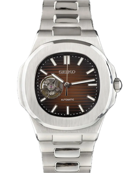 Seiko Nautilus Corazón Abierto Marrón