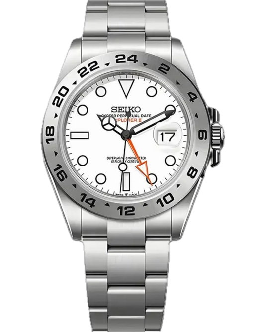 Seiko GMT Explorer Blanco