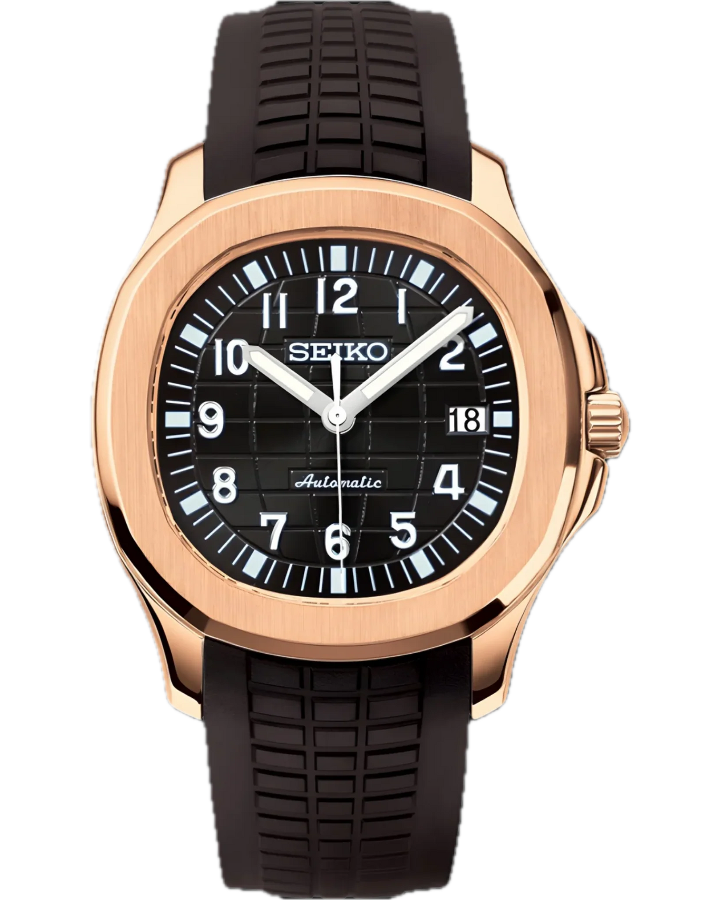 Seiko Aquanaut Oro rosa negro