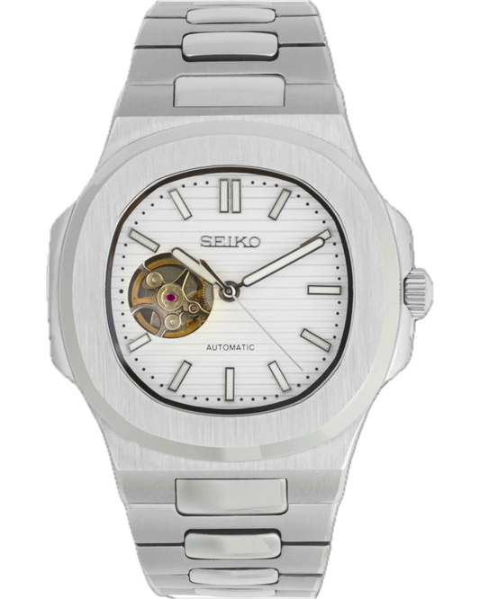 Seiko Nautilus Corazón Abierto Blanco